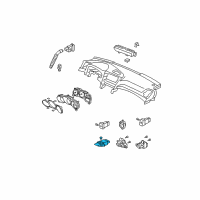 OEM 2007 Acura TL Switch Assembly, Trunk Opener Diagram - 35800-SEP-A01