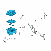 OEM 2011 Cadillac SRX Air Cleaner Assembly Diagram - 20906486