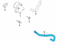 OEM Ford Bronco HOSE - HEATER WATER Diagram - MB3Z-18472-D