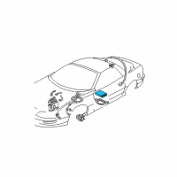 OEM 1996 Pontiac Firebird Electronic Brake Control Module Assembly Diagram - 16220631