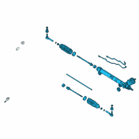 OEM 2000 Buick Regal Gear Kit, Steering (Remanufacture) Diagram - 26079916