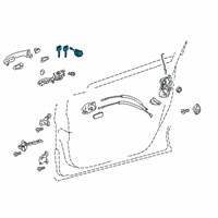 OEM 2021 Toyota C-HR Cylinder & Keys Diagram - 69005-10440