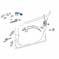 OEM 2018 Toyota C-HR Cylinder & Keys Diagram - 69005-10440