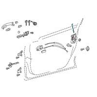 OEM 2020 Toyota C-HR Lock Rod Diagram - 69311-10060