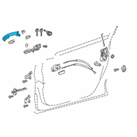 OEM 2018 Toyota C-HR Handle, Outside Diagram - 69210-28090-A0