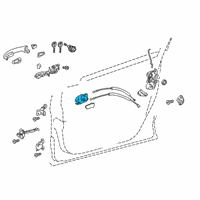 OEM 2018 Toyota C-HR Handle, Inside Diagram - 69205-10100-C1