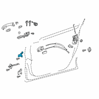 OEM Toyota Sequoia Upper Hinge Diagram - 68710-02020