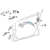 OEM 2020 Toyota C-HR Lock Cable Diagram - 69710-10050