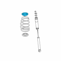 OEM 2011 Scion tC Upper Spring Insulator Diagram - 48257-75010