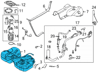 OEM Kia K5 Tank Assy-Fuel Diagram - 31150L3600