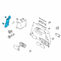 OEM 2015 Nissan Quest GARNISH - Rear Pillar RH Diagram - 76934-1JA0A