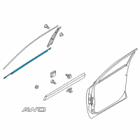 OEM 2019 Kia Sorento WEATHERSTRIP Assembly-Front Door Belt Diagram - 82220C5000