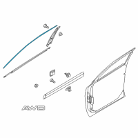 OEM 2020 Kia Sorento MOULDING Assembly-Front Door Diagram - 82850C5000