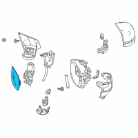 OEM 2017 Honda CR-V Mirror Sub-Assembly, Driver Side (Flat) (Heated) Diagram - 76253-TLA-A32