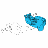 OEM 2019 GMC Terrain Center Console Diagram - 84359644