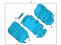 OEM Chevrolet Corvette Converter & Pipe Diagram - 12704808