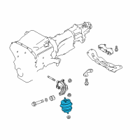 OEM 2018 Infiniti Q60 Insulator-Engine Mounting, Front Diagram - 11220-4GD0A