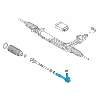OEM BMW 740Ld xDrive Outer Tie Rod Diagram - 32-10-6-784-796