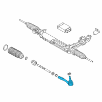 OEM 2017 BMW 535i GT xDrive Outer Tie Rod Diagram - 32-10-6-784-796