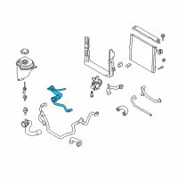 OEM 2007 BMW X5 Radiator Coolant Hose Diagram - 17-12-7-593-490