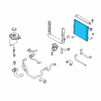 OEM 2010 BMW X5 Radiator Diagram - 17-11-7-585-036