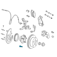 OEM 2001 Lincoln Town Car Wheel Stud Diagram - 5W1Z-1107-A