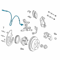 OEM 2006 Mercury Grand Marquis ABS Sensor Diagram - 5W1Z-2C204-A