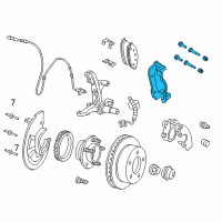 OEM Ford Crown Victoria Caliper Mount Diagram - 3W1Z-2B292-AA