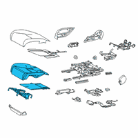 OEM 2019 Lexus LS500h Pad Sub-Assembly FR Sea Diagram - 71501-50052