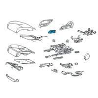 OEM 2019 Lexus LS500 Switch, Front Power Seat Diagram - 84922-50110