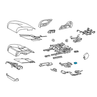 OEM Lexus LS500 Control Sub-Assy, Seat Heater Diagram - 87501-11010