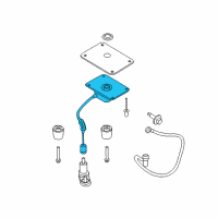 OEM 2014 Ford Transit Connect Spare Carrier Diagram - DV6Z-1K353-B