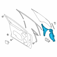 OEM 2020 Ford Police Responder Hybrid Window Regulator Diagram - HS7Z-5423209-A