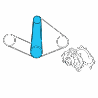 OEM 1999 Toyota Sienna Alternator Belt Diagram - 99366-20950-83
