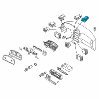 OEM 2002 Infiniti QX4 Switch Assy-Hazard Diagram - 25290-3W700