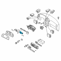 OEM Infiniti QX4 Instrument Cluster Speedometer Assembly Diagram - 24820-5W600