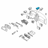 OEM Nissan Pathfinder Switch Assy-Rear Defogger Diagram - 25350-4W300