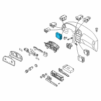 OEM 2002 Nissan Pathfinder Switch Assembly-Seat Memory Diagram - 25491-4W310