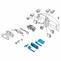 OEM 2002 Infiniti QX4 Control Assembly Diagram - 27500-4W300