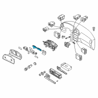 OEM Infiniti QX4 Control Unit - Digital Meter Diagram - 24822-2Y500