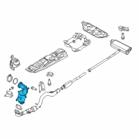 OEM 2017 Jeep Renegade Catalytic Converter Diagram - 68254619AA