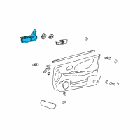 OEM 1999 Hyundai Sonata Power Window Main Switch Assembly Diagram - 93570-38200-TI