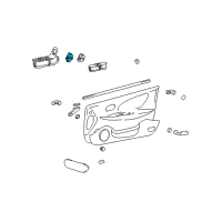 OEM 2000 Hyundai Sonata Switch Assembly-Mirror Remote Control Diagram - 93574-38000