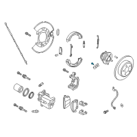 OEM 2018 Dodge Challenger Pin-Brake Shoe Hold Down Diagram - 5179890AA