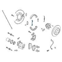 OEM Chrysler Spring-Brake Shoe Return Diagram - 5137622AA