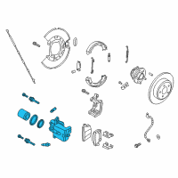 OEM 2012 Dodge Charger CALIPER-Disc Brake Diagram - 5142563AB