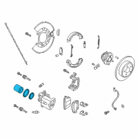 OEM 2010 Chrysler 300 Piston-Disc Brake Diagram - 5137665AB