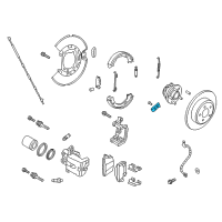 OEM Chrysler 300 RETAINER-Brake Shoe Hold Down Diagram - 5179889AA