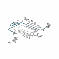 OEM 2007 Acura TSX Cable, Trunk&Fuel Lid Diagram - 74880-SEA-309