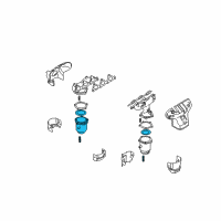 OEM 2002 Kia Sedona Catalyst Case Assembly, Right Diagram - 2853039685